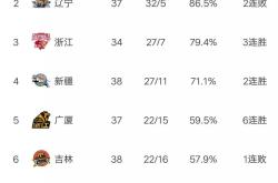 关于河南男篮客场惨败，四连败落后积分榜的信息